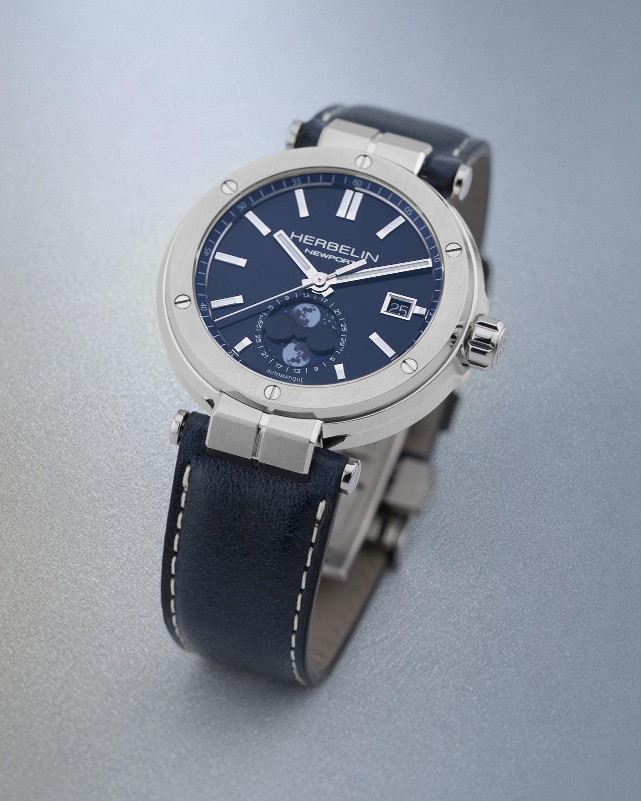 HERBELIN NEWPORT Automatique Phases de Lune Blau