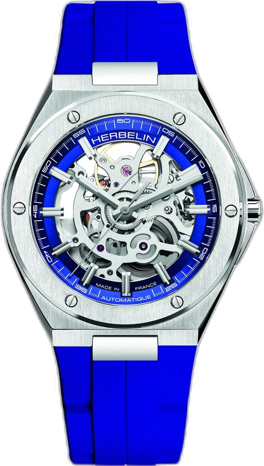 HERBELIN CAP CAMARAT AUTOMATIC Skelett Blau 1645SQ115CBC