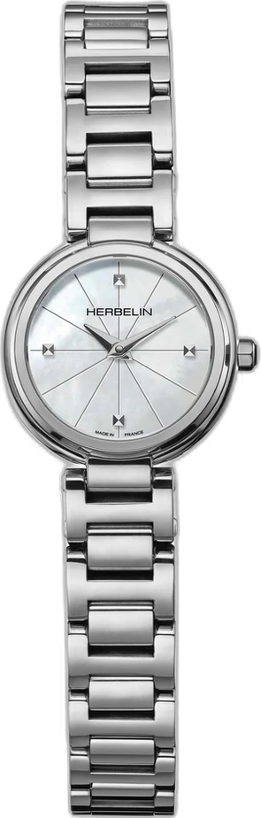 HERBELIN LADY H Stahlband weiß Perlmutt 17312B19