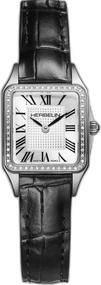 HERBELIN LUNA Mini Diamanten Lederband 17407AP54Y08