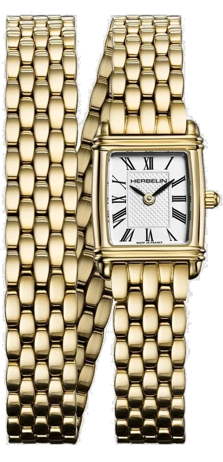 HERBELIN ART DÉCO Wickelarmband PVD gelbgoldfarben 17438BLP1N08
