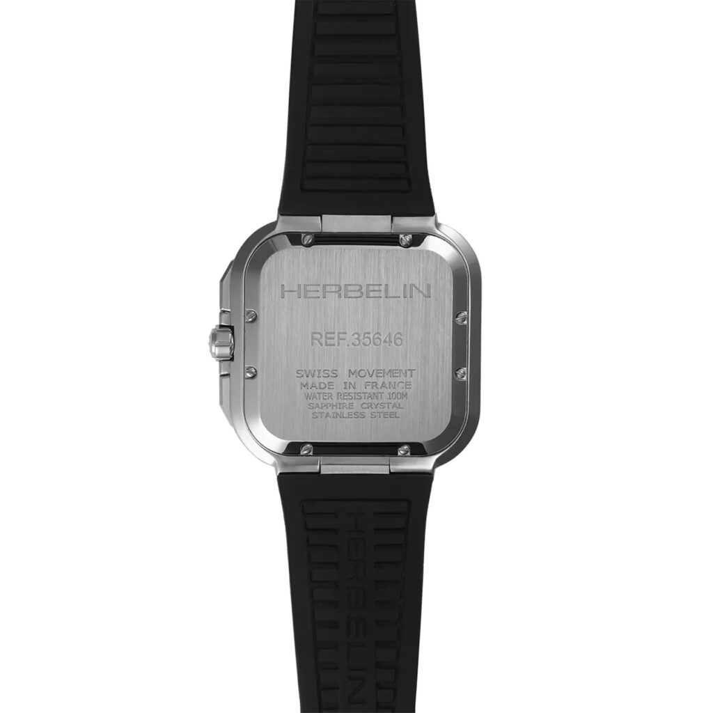 HERBELIN CAP CAMARAT SQUARE CHRONOGRAPH 35646A14CA – Rückseite
