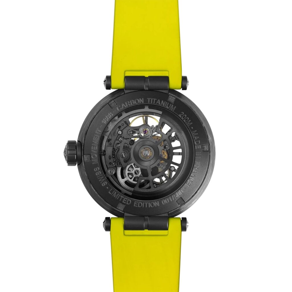 HERBELIN NEWPORT CARBON TITANIUM AUTOMATIC SKELETON 1888SQCTN14CY – Rückseite