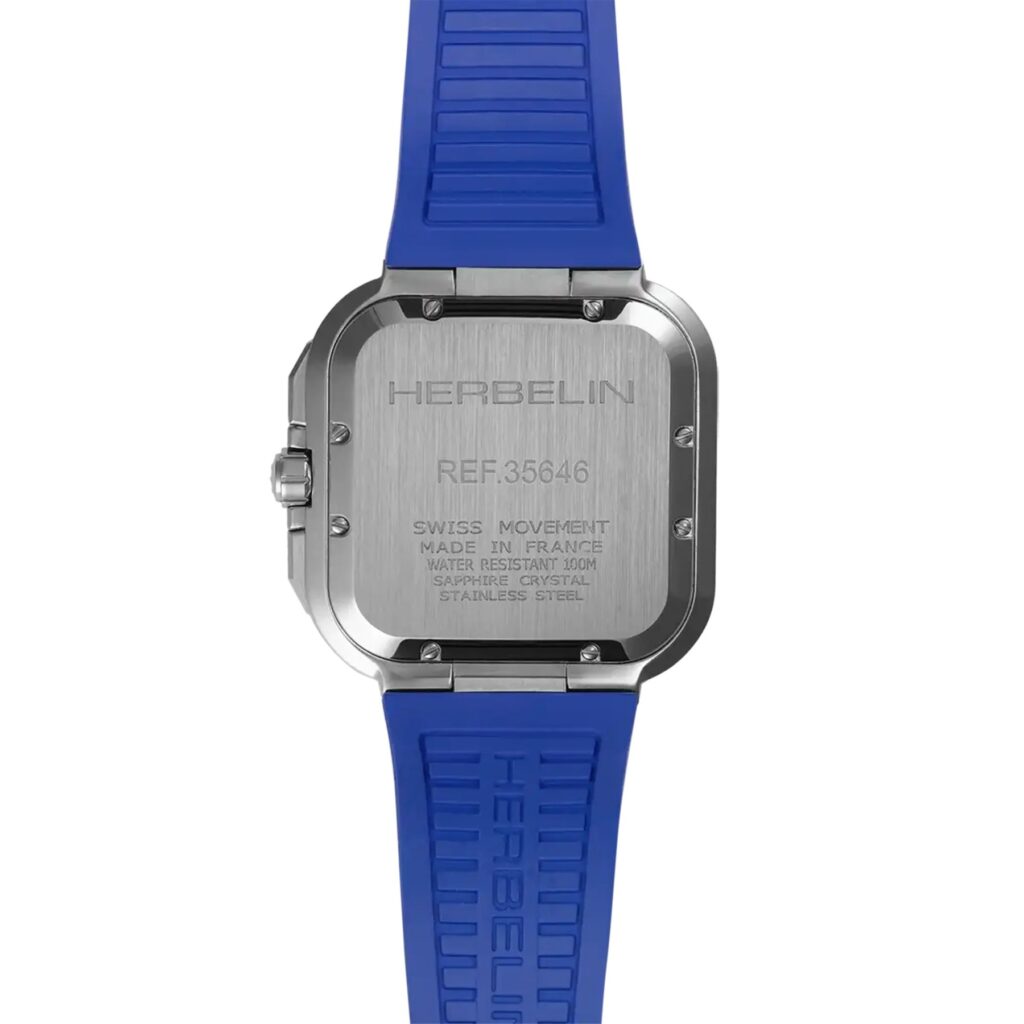 HERBELIN CAP CAMARAT SQUARE CHRONO 35646A115CB – Rückseite