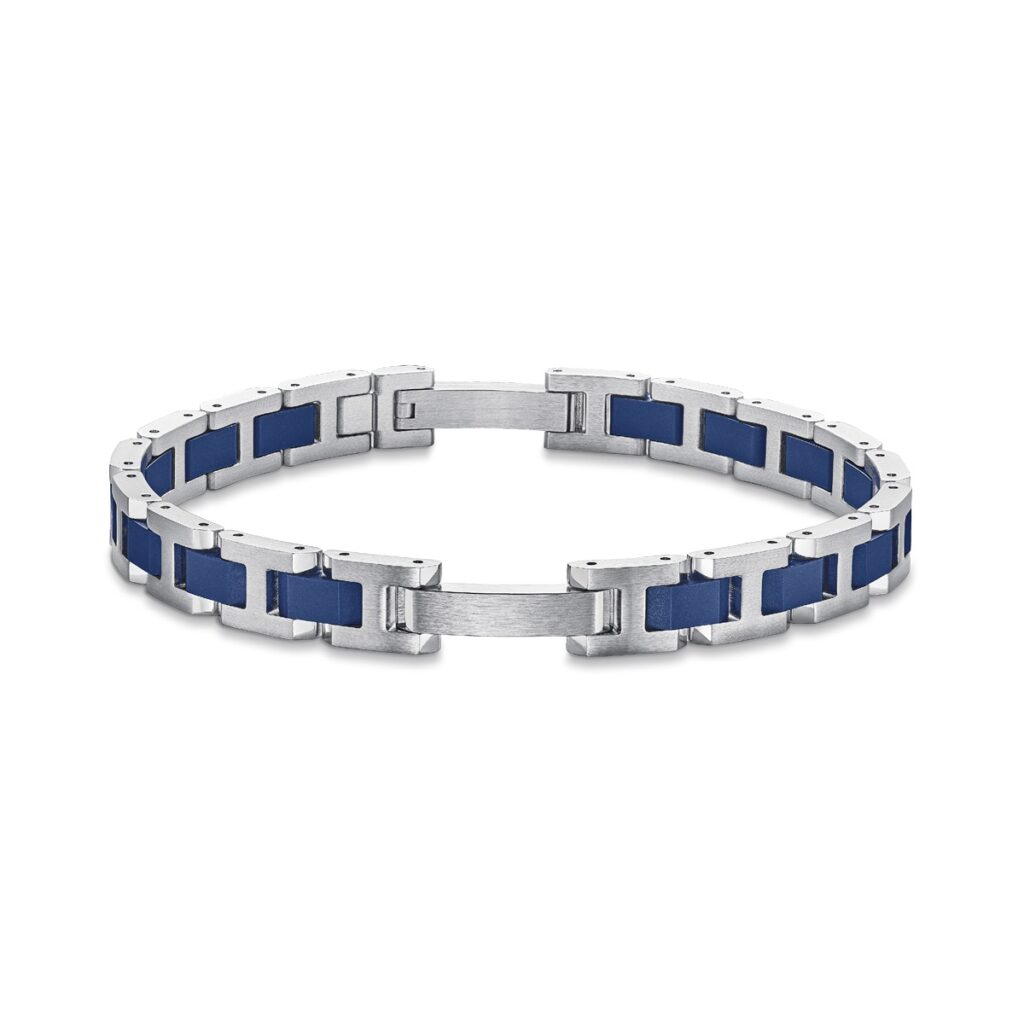 HERBELIN Cap Camarat Herrenarmband Edelstahl/Keramik Blau, 8 mm