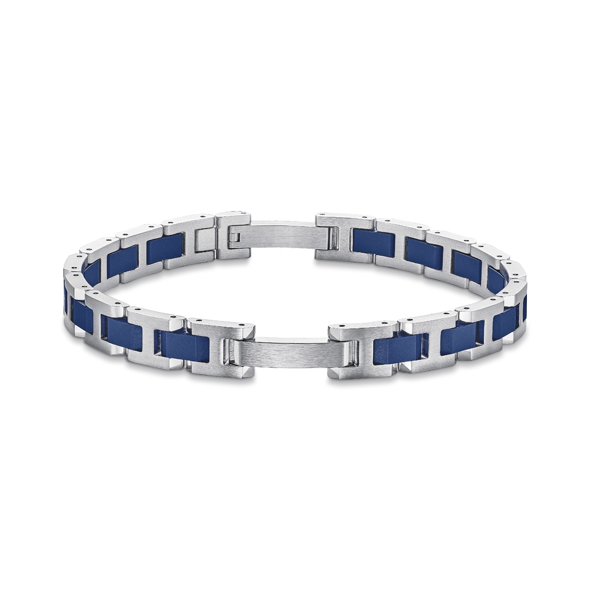 HERBELIN Cap Camarat Herrenarmband Edelstahl/Keramik Blau, 8 mm