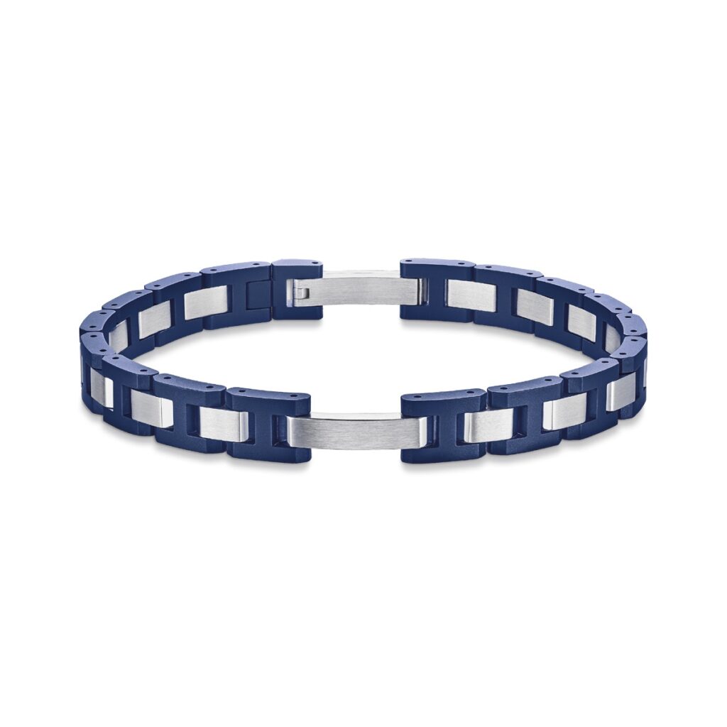 HERBELIN Cap Camarat Herrenarmband Keramik Blau/Edelstahl, 8 mm