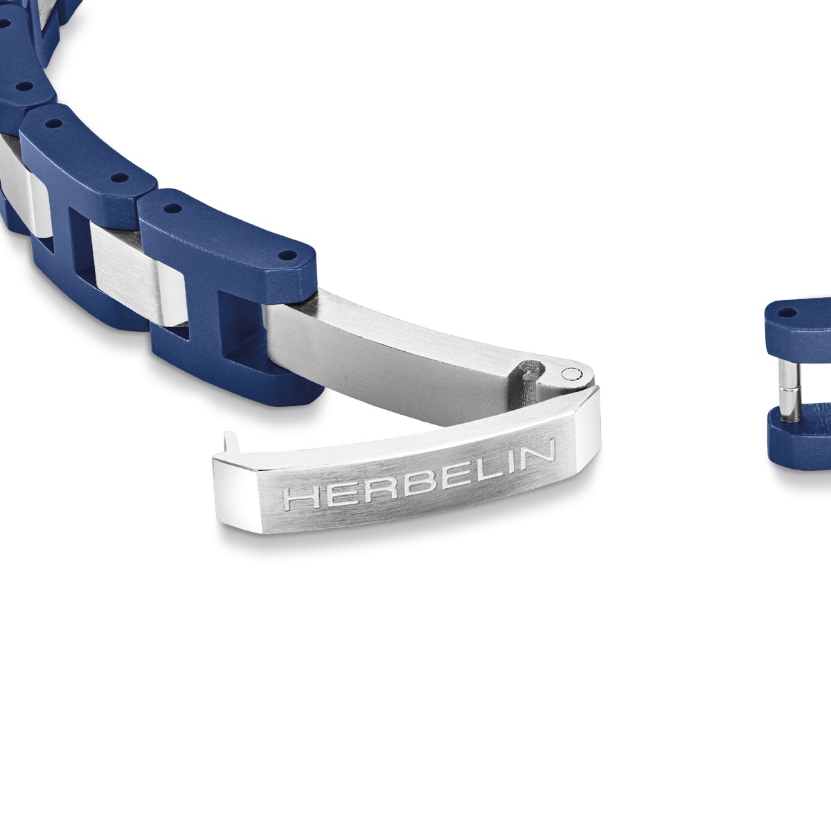 HERBELIN Cap Camarat Herrenarmband Keramik Blau/Edelstahl, 8 mm – Bild 3