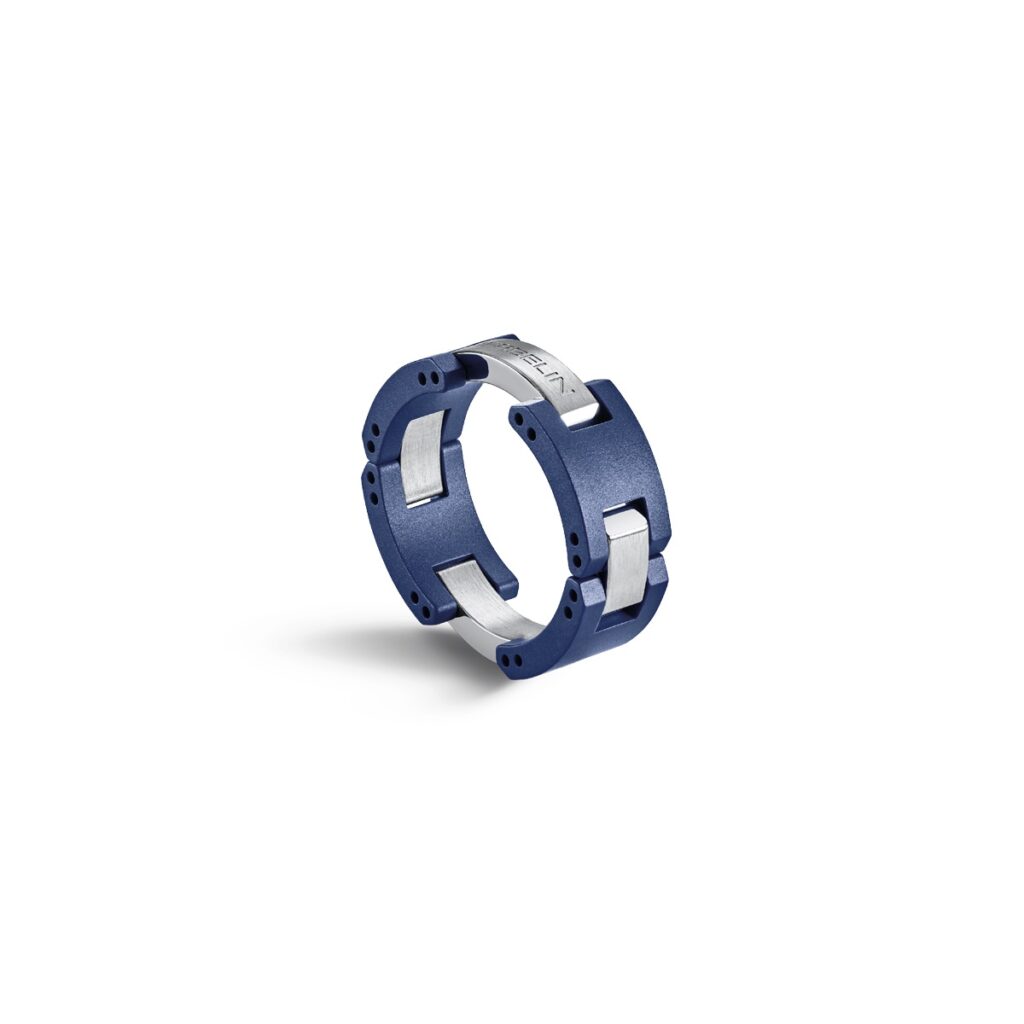 HERBELIN Cap Camarat Herrenring Keramik Blau/Edelstahl