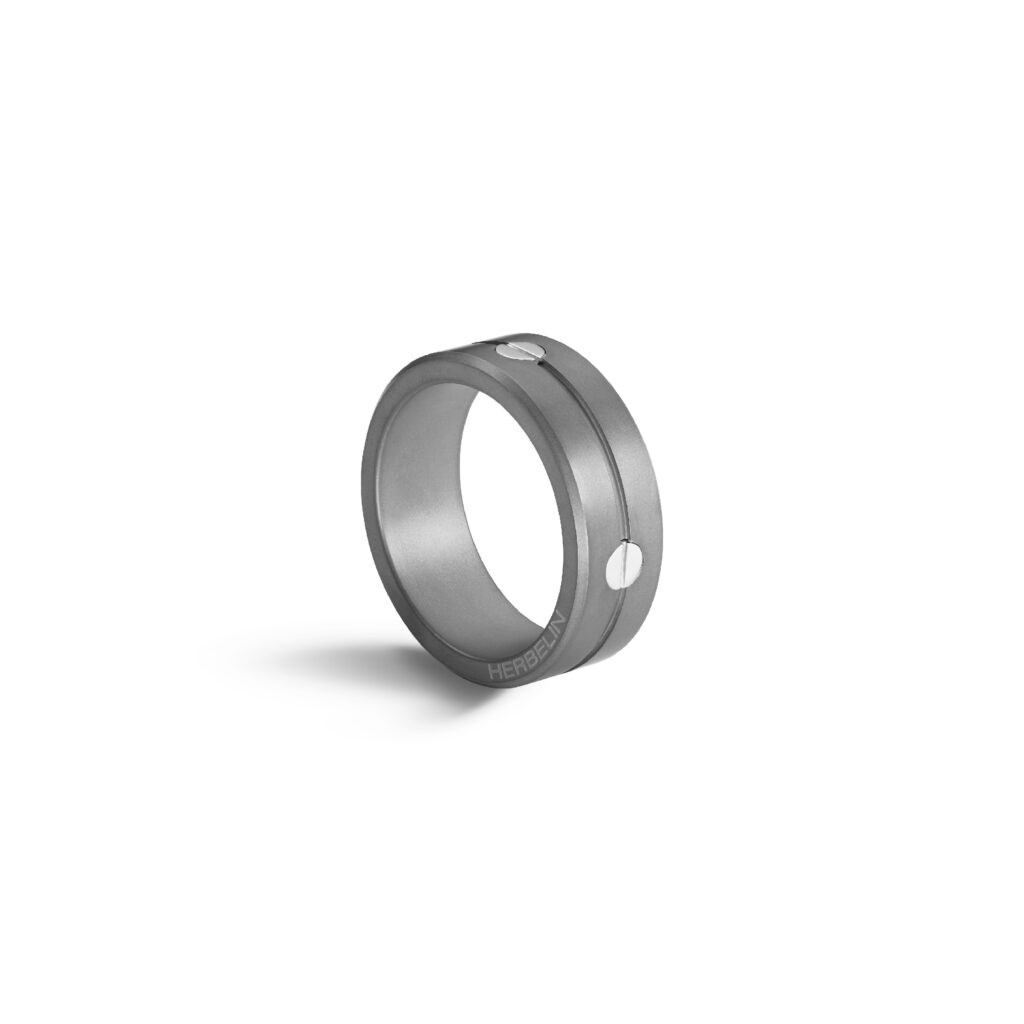 Ring Newport Titan Sandgestrahlt