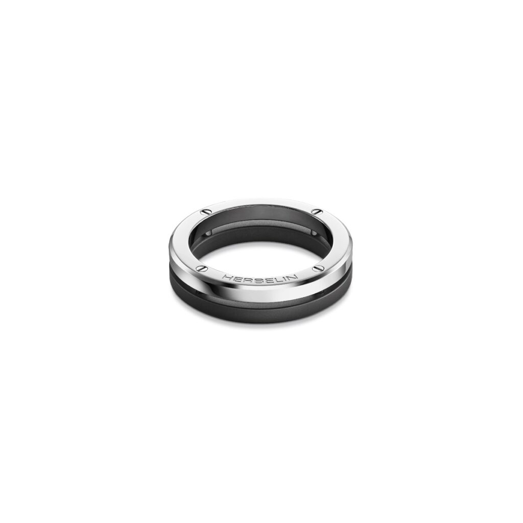 HERBELIN Newport Duo Herrenring Edelstahl/Titan