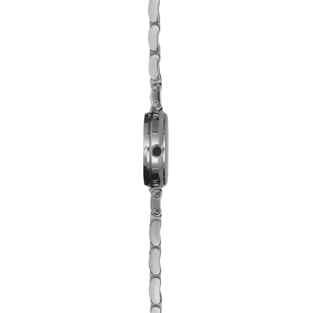 LADY H Stahlband weiß Perlmutt 17312B19 – Seitenansicht
