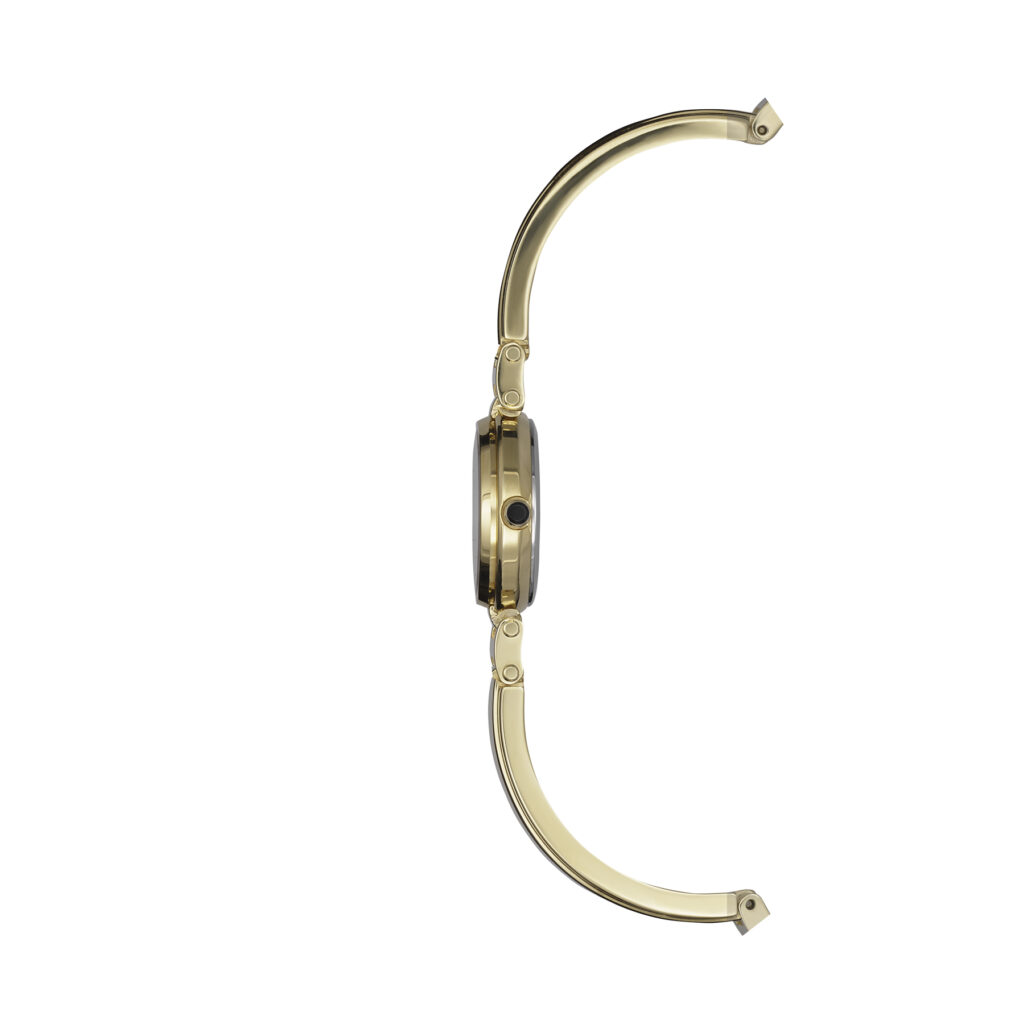 LADY H PVD Gold schwarz Perlmutt 17312BMP1N49 – Seitenansicht