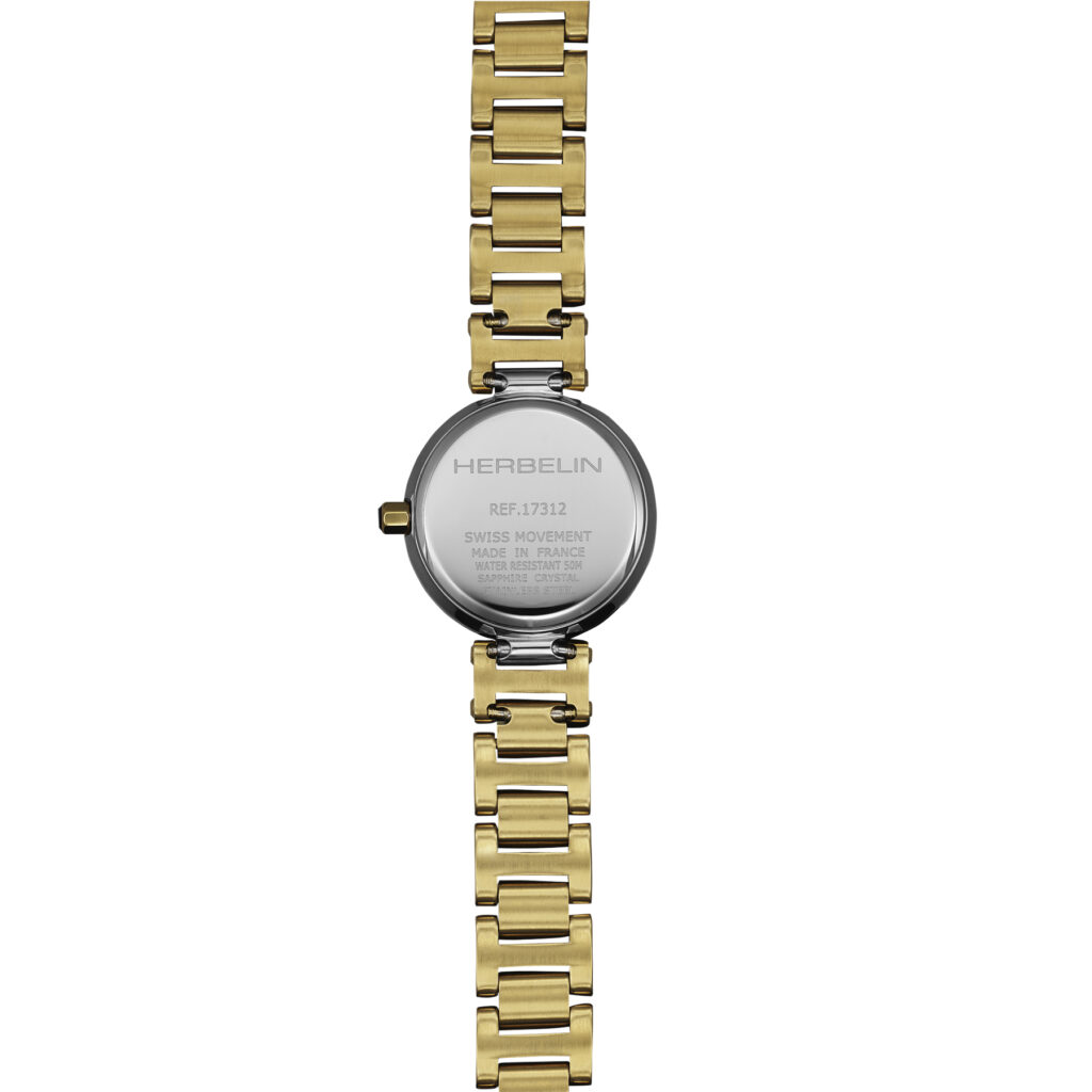 LADY H Bicolor Metallband weiß Perlmutt 17312BT1N19 – Rückansicht