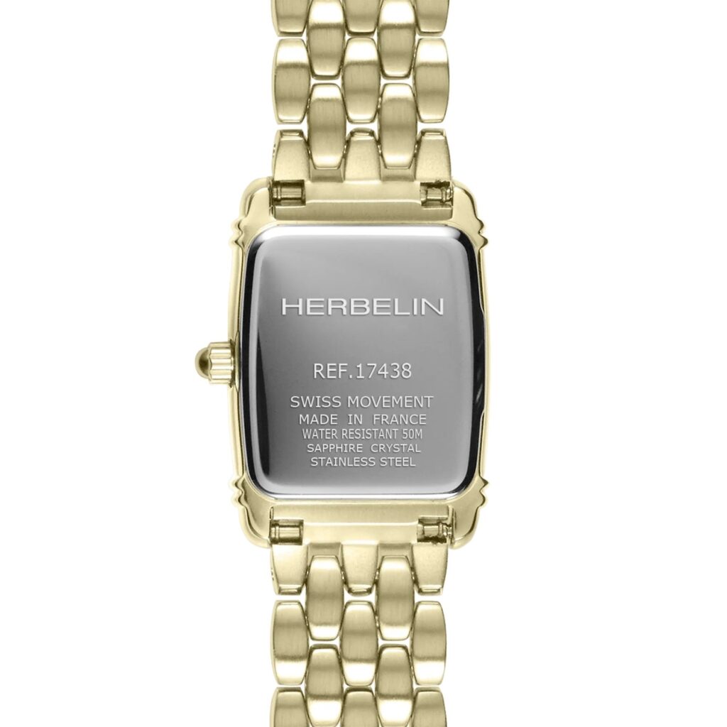HERBELIN ART DÉCO PVD Gold 17438BP1N08 17438BP1N08 – Rückseite
