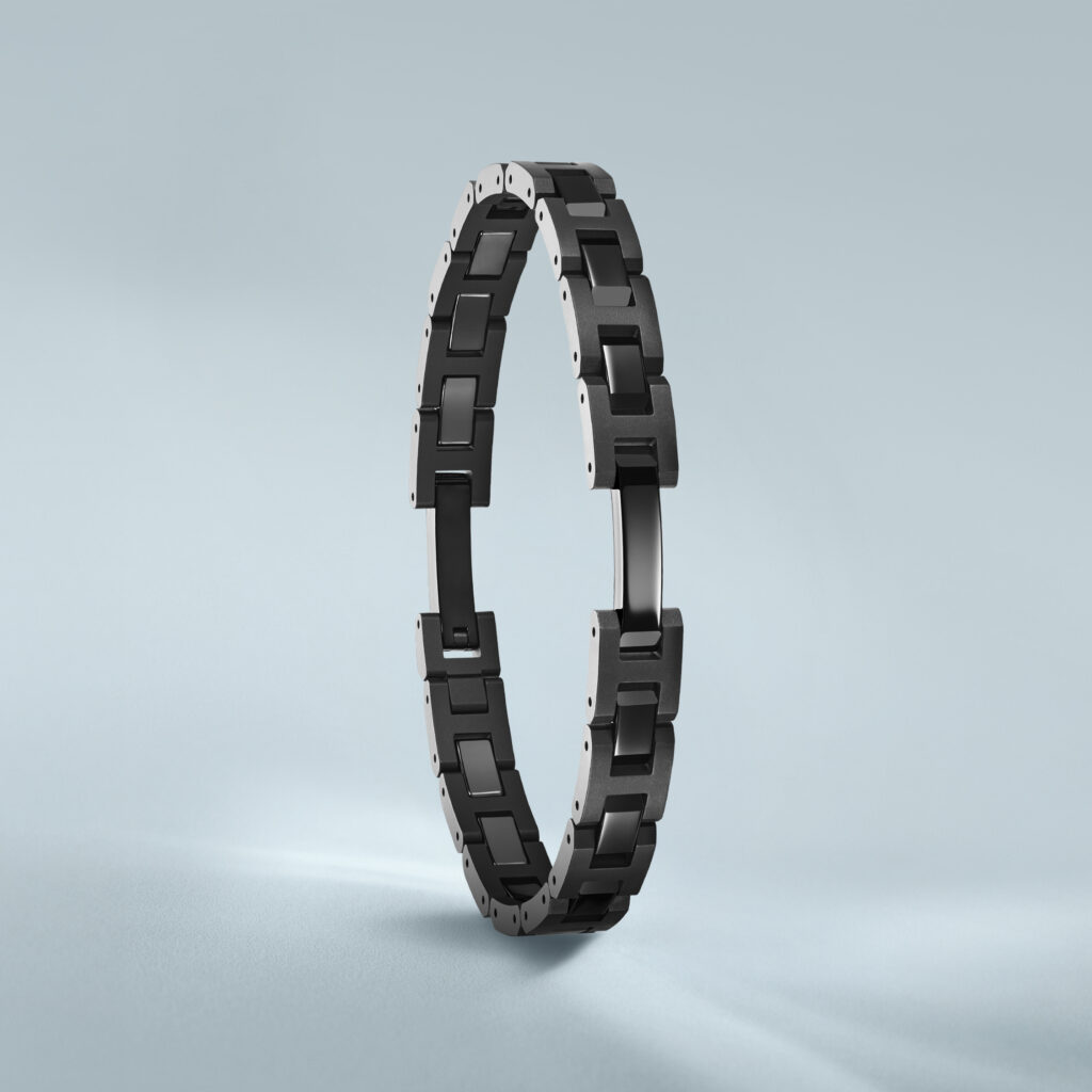 HERBELIN Cap Camarat Herrenarmband Keramik Schwarz, 8 mm