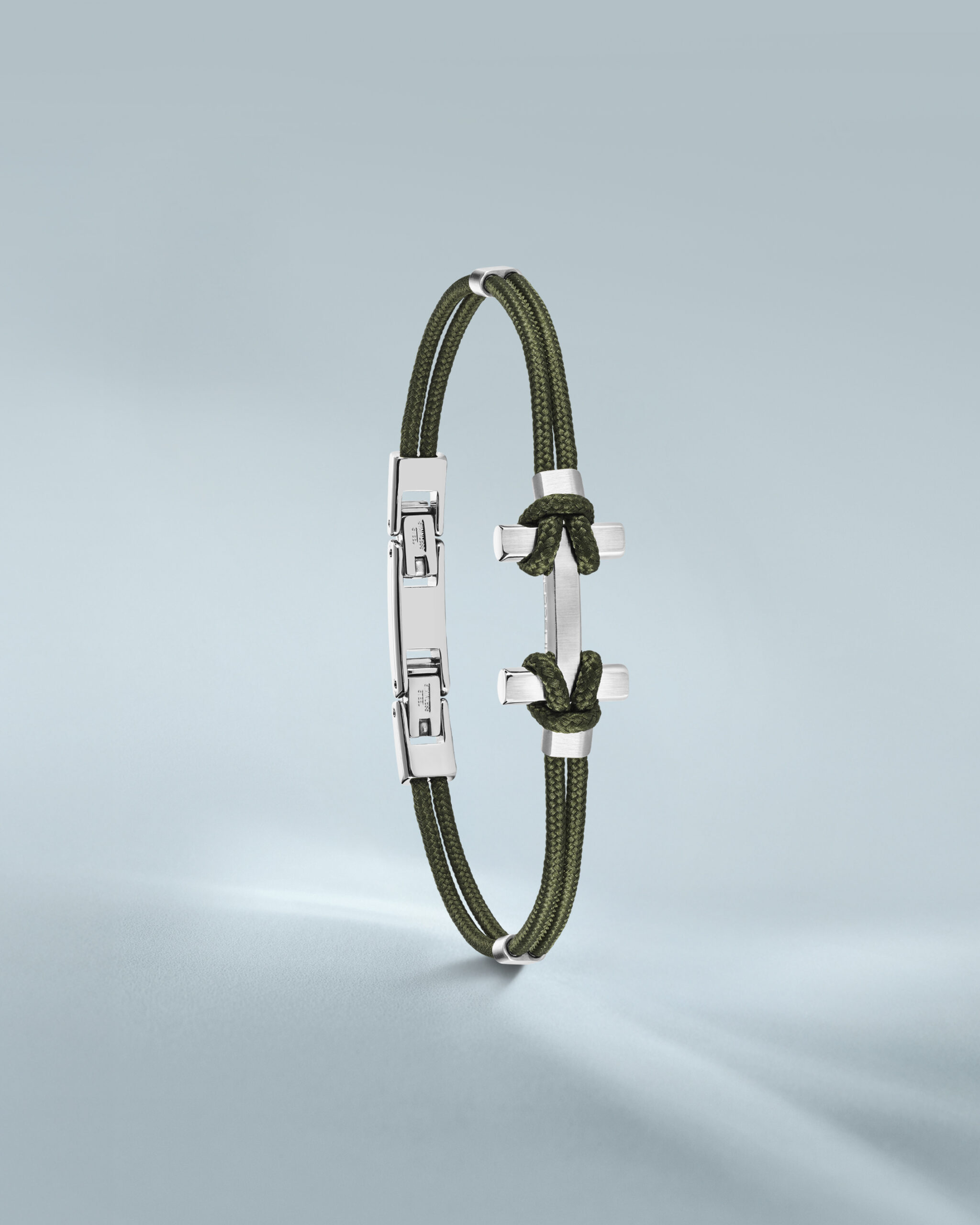 HERBELIN H Amarrage Herrenarmband Edelstahl/Kaki