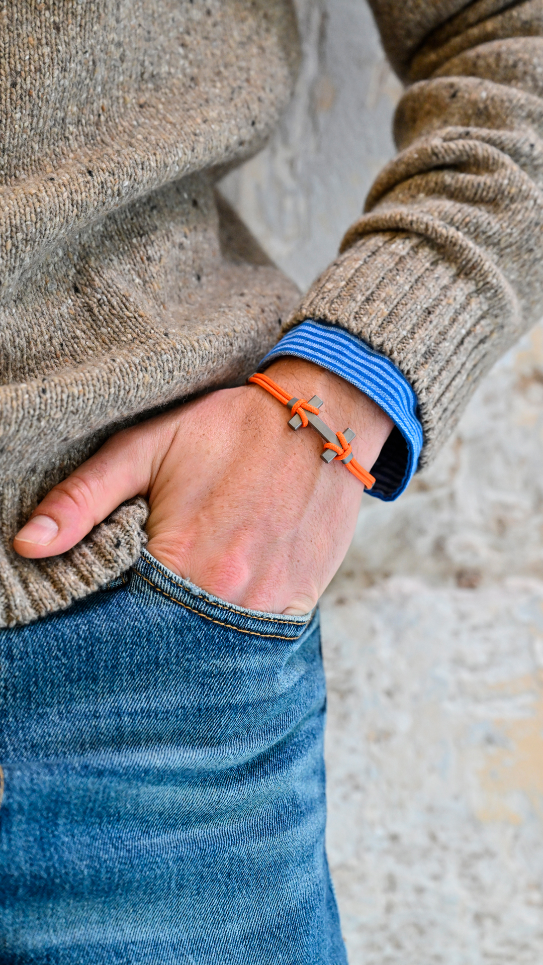 HERBELIN H Amarrage Herrenarmband Titan/Orange