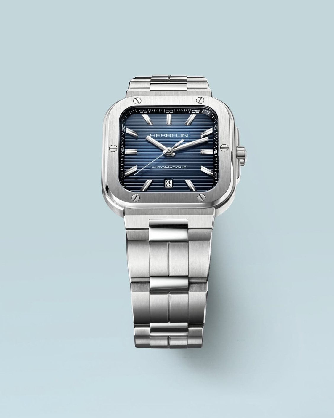 HERBELIN Cap Camarat Square Automatic 1646B15 mit blauem Zifferblatt