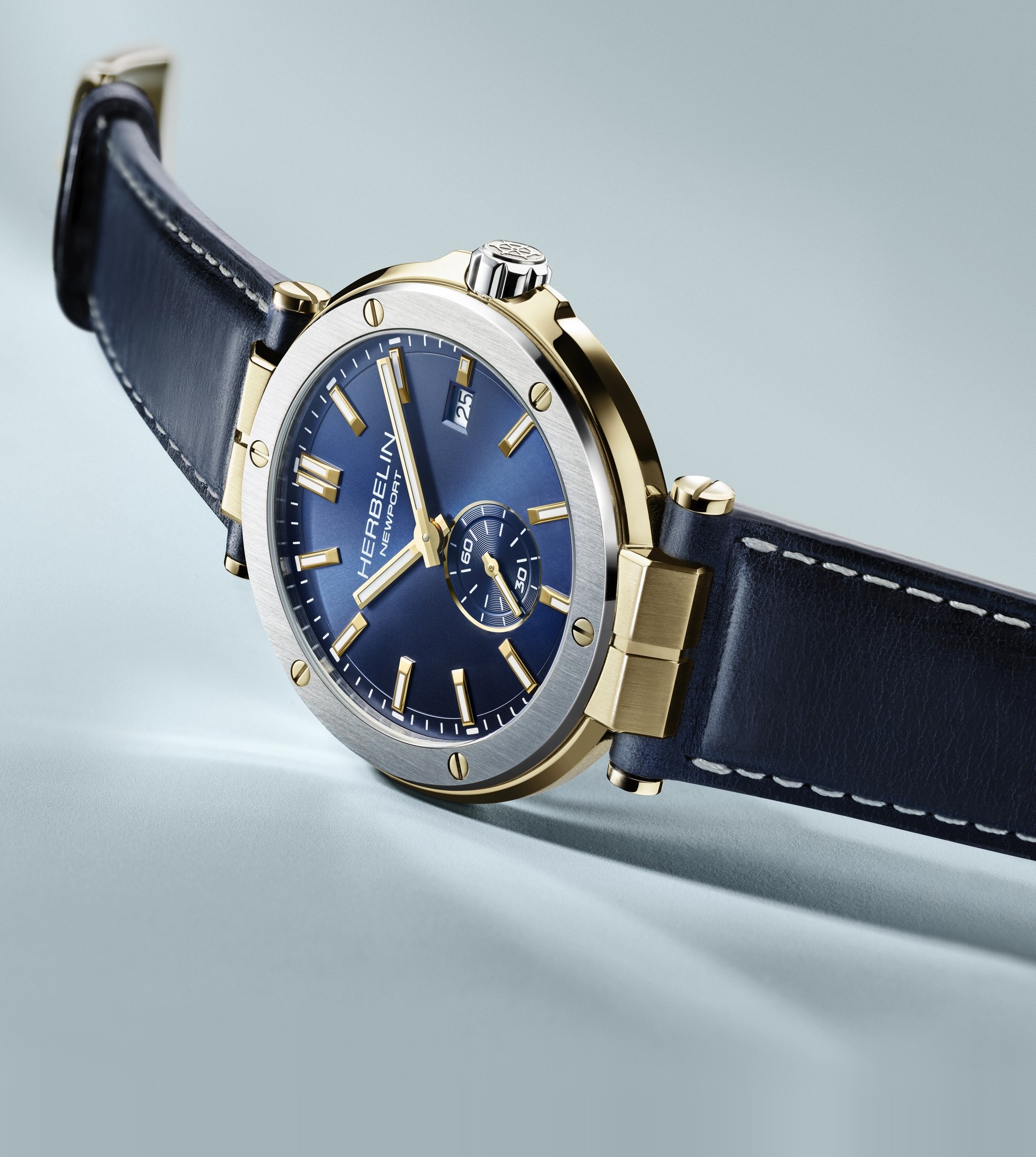 HERBELIN Newport Uhr in Blau und Gold
