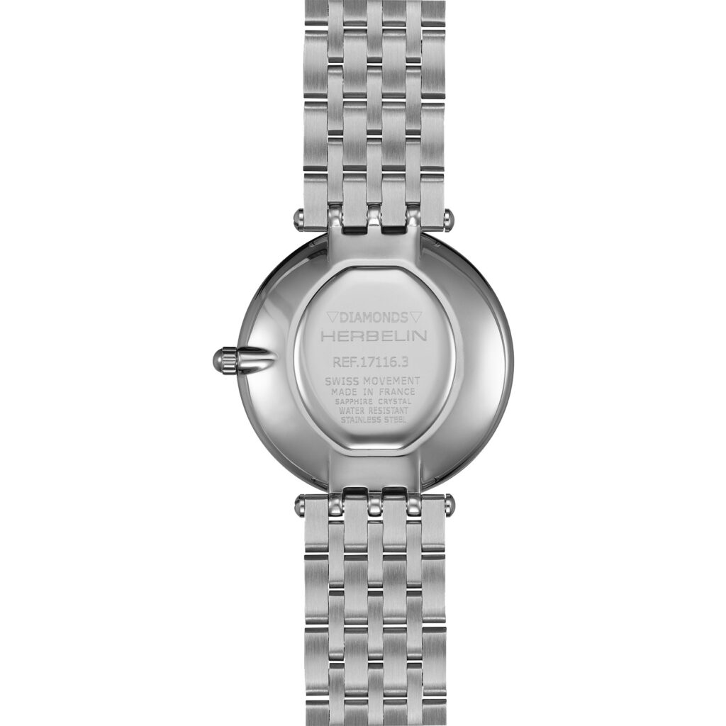 EPSILON Diamanten Edelstahl blau 17116B68Y85 – Rückseite