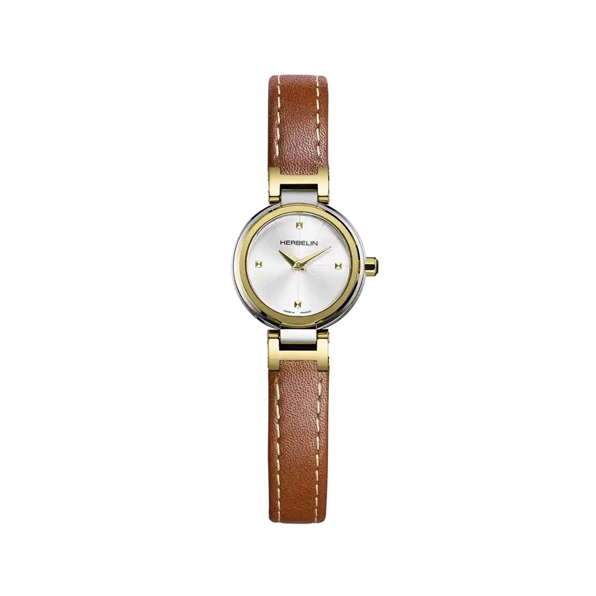 LADY H Bicolor Lederband camel 17312T1N12GD