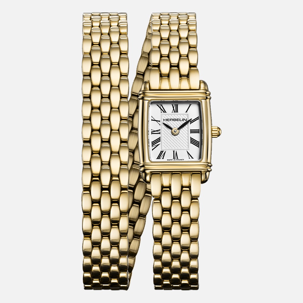 HERBELIN ART DÉCO Wickelarmband PVD Gold 17438BLP1N08