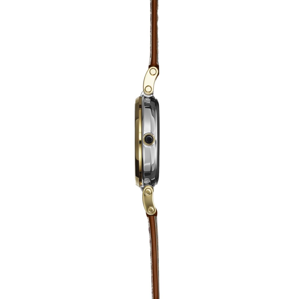 HERBELIN LADY H Bicolor Lederband braun 17512T1N28GD